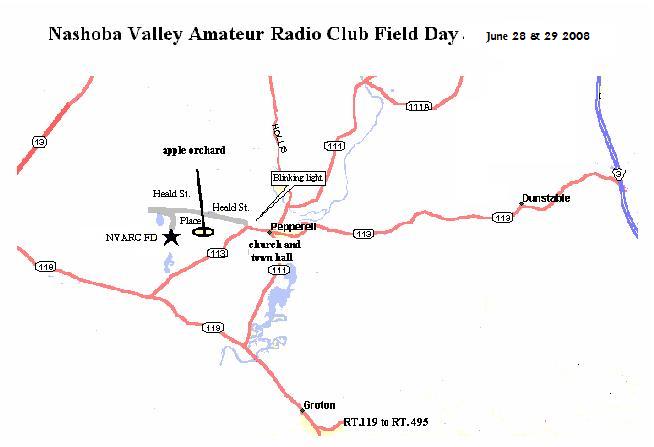 Map to Heald Street Field Day site
